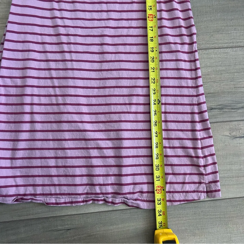 Pact Organic Cotton Soft Spun Pink Stripe A Line Dress S - Image 8