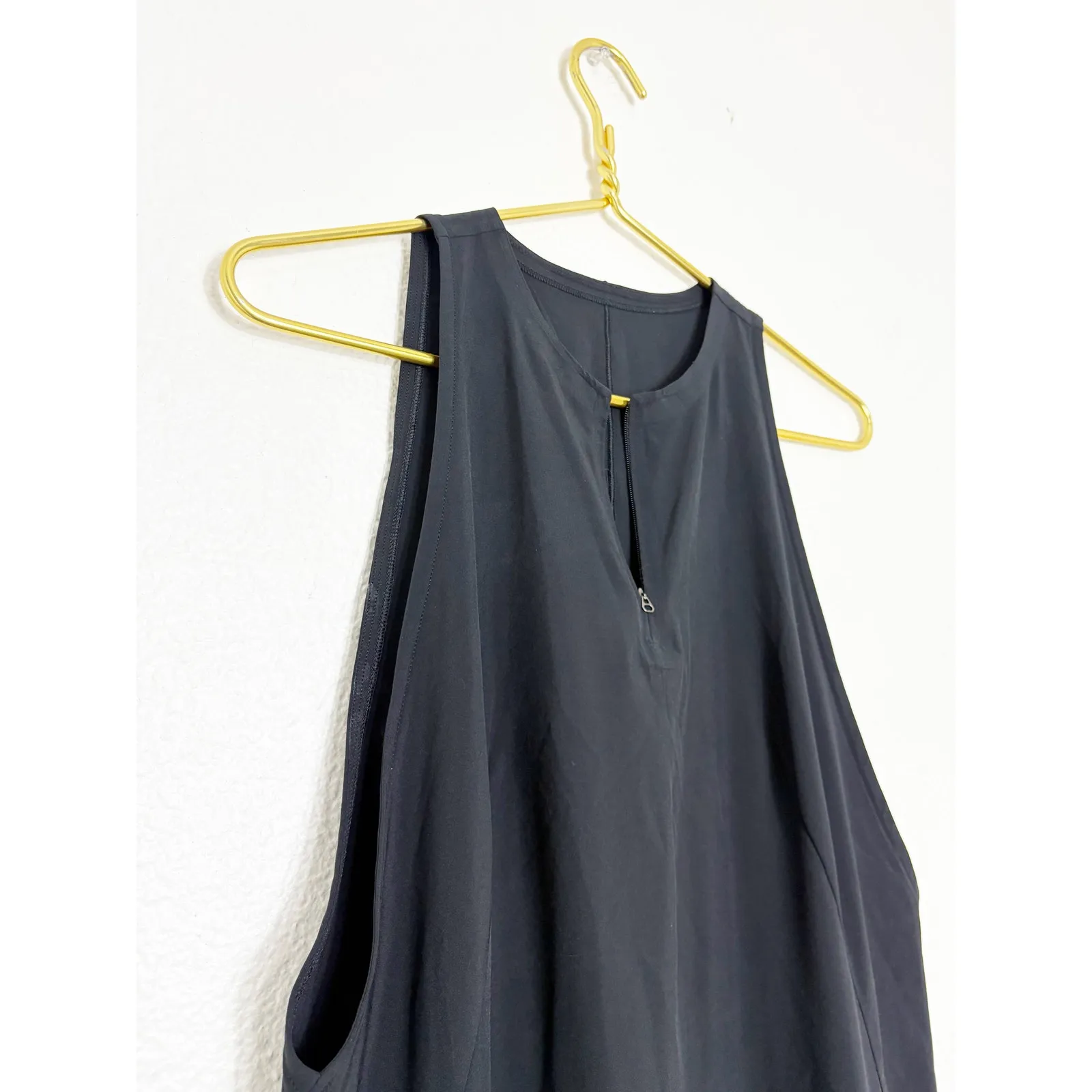 Lululemon The Lab Lahar Midi Dress Black Size Small Sleeveless Swift Zip Size M - Image 6