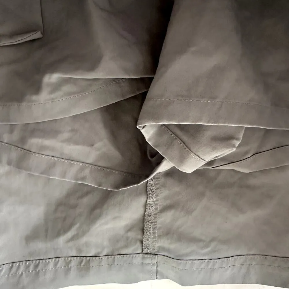 Patagonia Outdoor Skort A Line Mini Slash Pockets Hiking Camping Gray 10 - Image 2