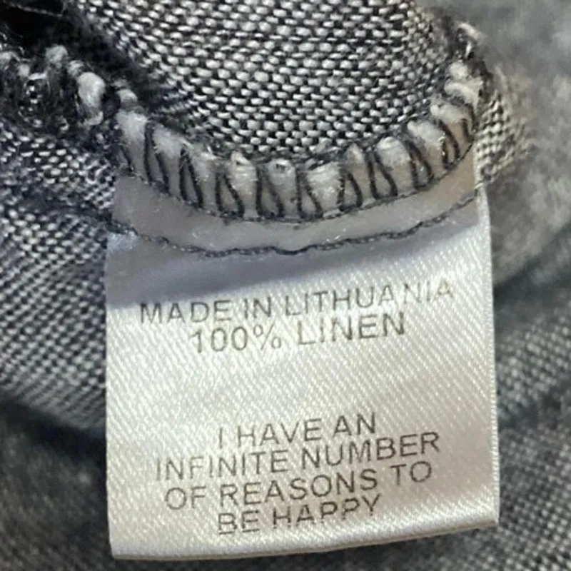 Flax Womens Gray 100% Linen Sleeveless Scoop Neck Cami Camisole Tank Top Size XS - Image 4