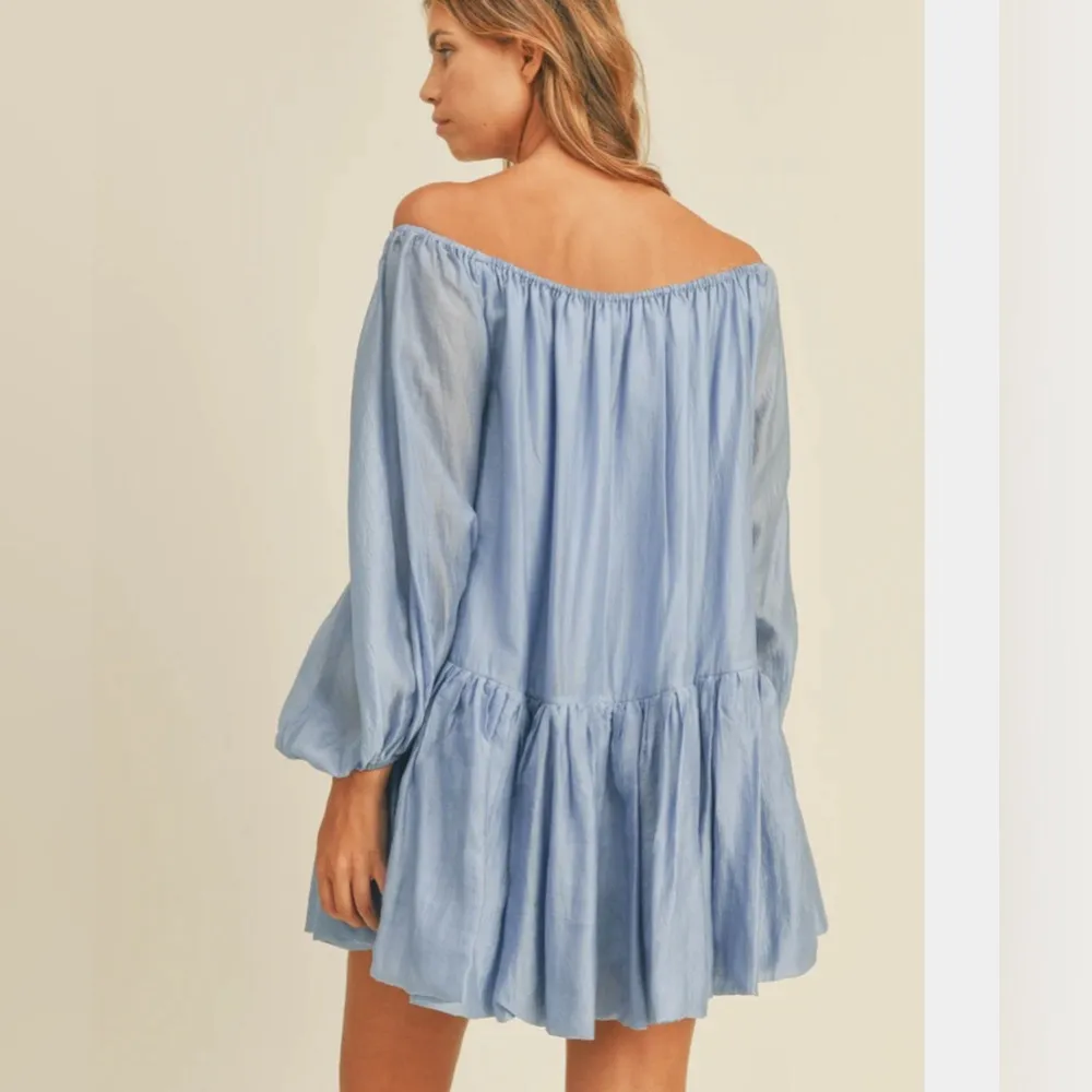 Oaklynn Off Shoulder Puffy Mini Dress - Image 4