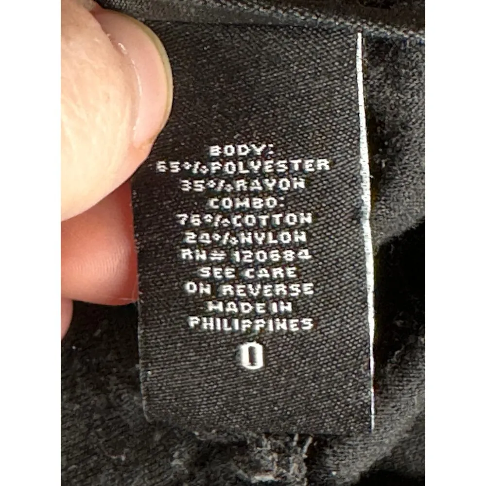 Torrid Black Sleeveless Scalloped Hem Scoop Neck Keyhole Detail Tank Top Size 0X - Image 7