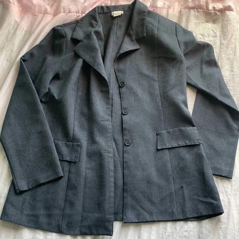 Charcoal Grey Pantsuit Gray Size L - Image 2