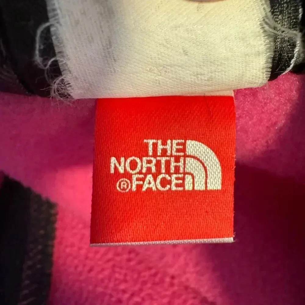 The North Face Denali Jacket Small Pink Gray Full Zip Fleece Embroidered Logo - Image 8