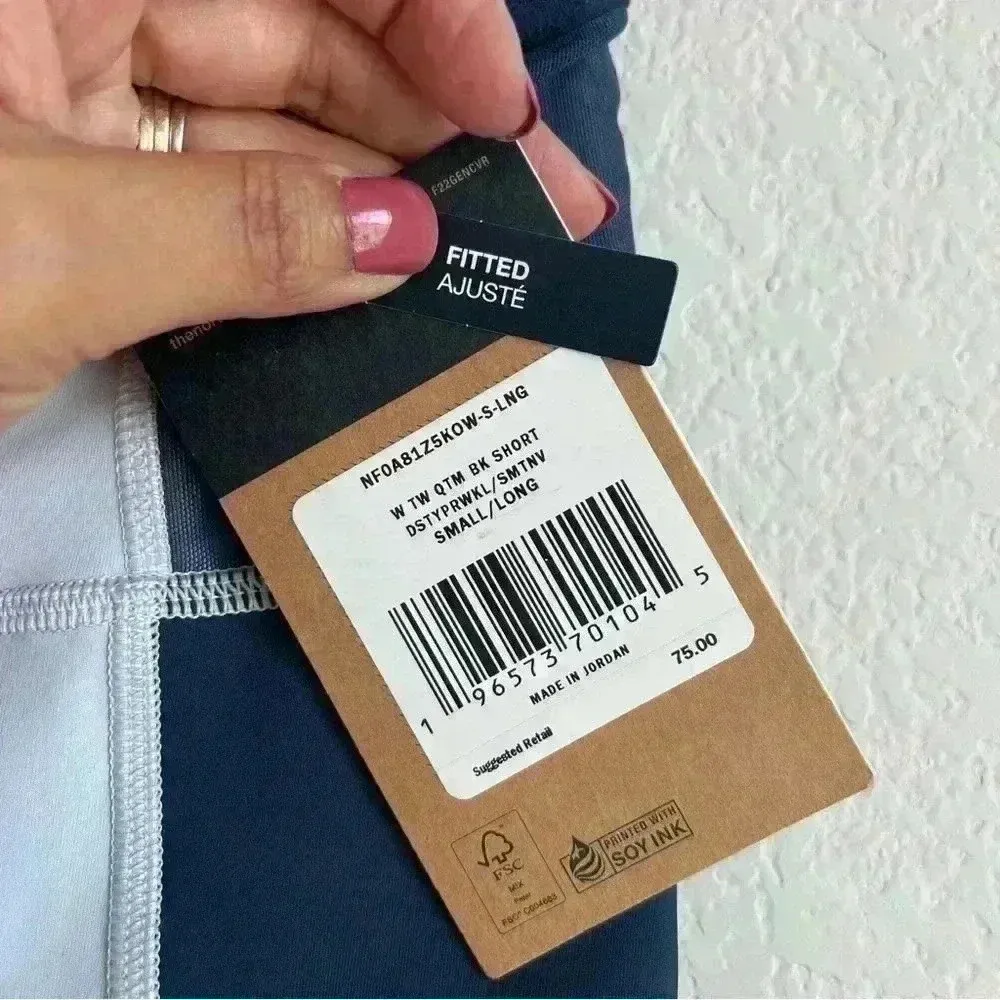 The North Face‎ Women's Trail Wear Dusty Blue OKT Trail Shorts Size Small NWT - Image 4