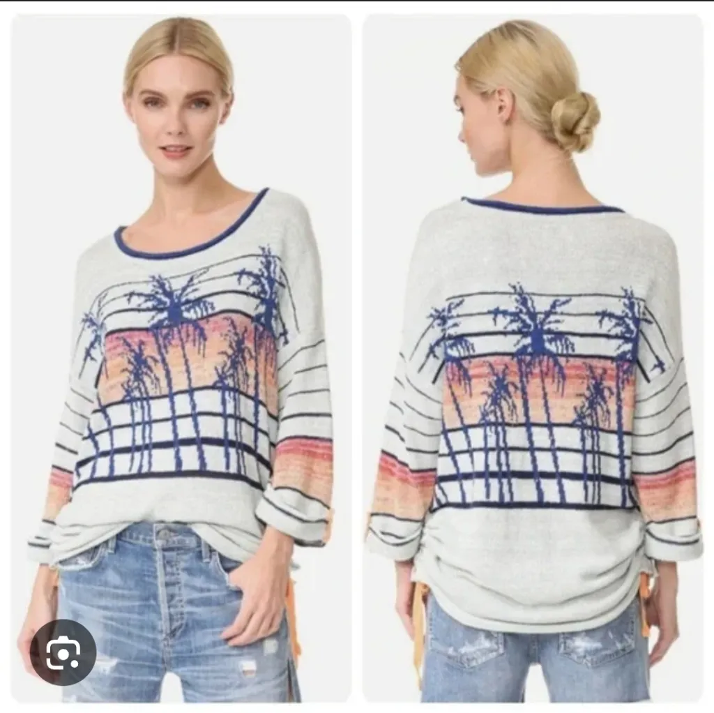 Free People Palm Breeze Sweater L - Image 2