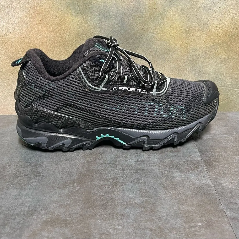 La Sportiva Wildcat 2.0 GTX Women's Running Shoes Charcoal/Aqua Size 7.5+ Black - Image 10