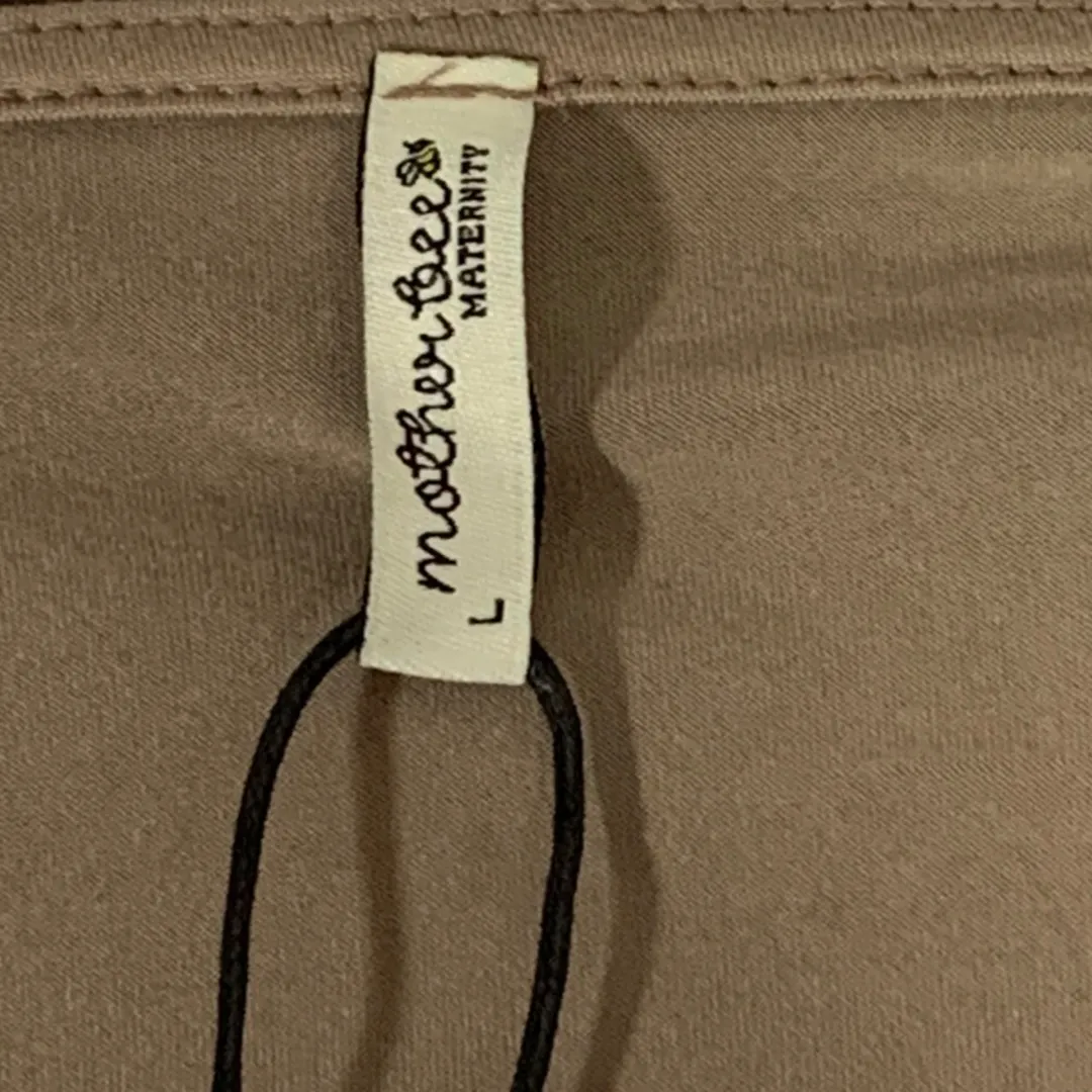 Mother Bee Maternity Womens Brown 3/4 Sleeve Top Size Large New - Image 4