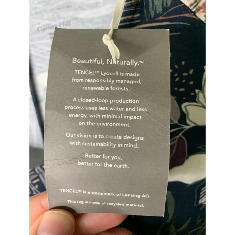 Garnet Hill Dress floral tencel women's size XL NEW NWT - Image 4