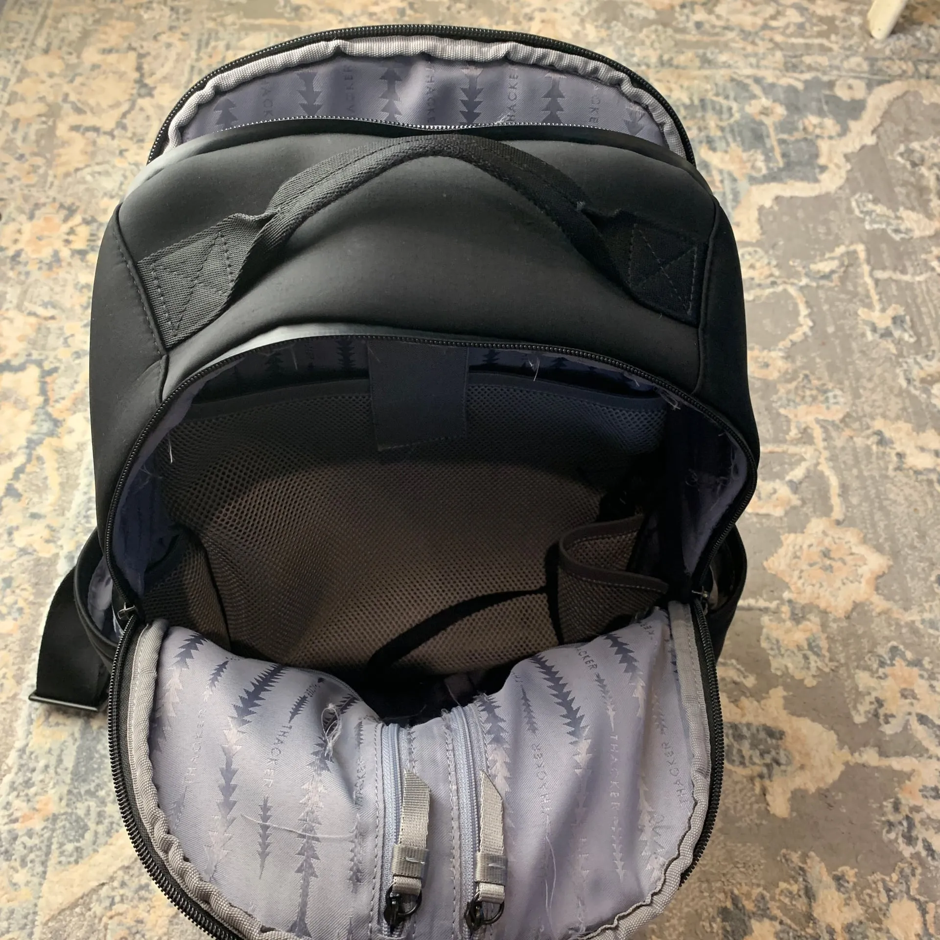 Thacker Neoprene Backpack in Black - Image 10