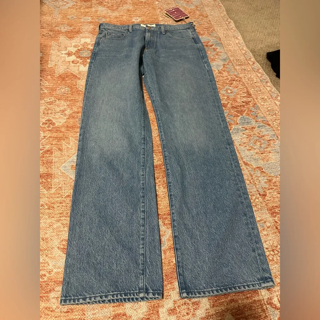 NWT mother snacks! Free people the relish heel size 30 all you can eat wash Blue - Image 12