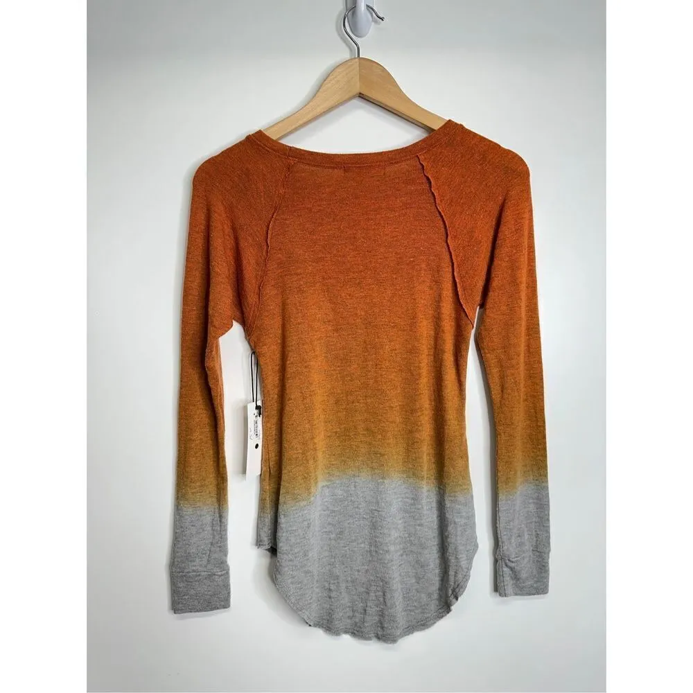 Treasure & Bond Shirt Womens Long Sleeve‎ Boatneck Sunset Size XXS NWT - Image 3