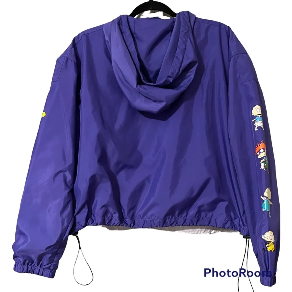 Nickelodeon medium Rugrats pullover hoodie front pocket closes adjustable straps - Image 2