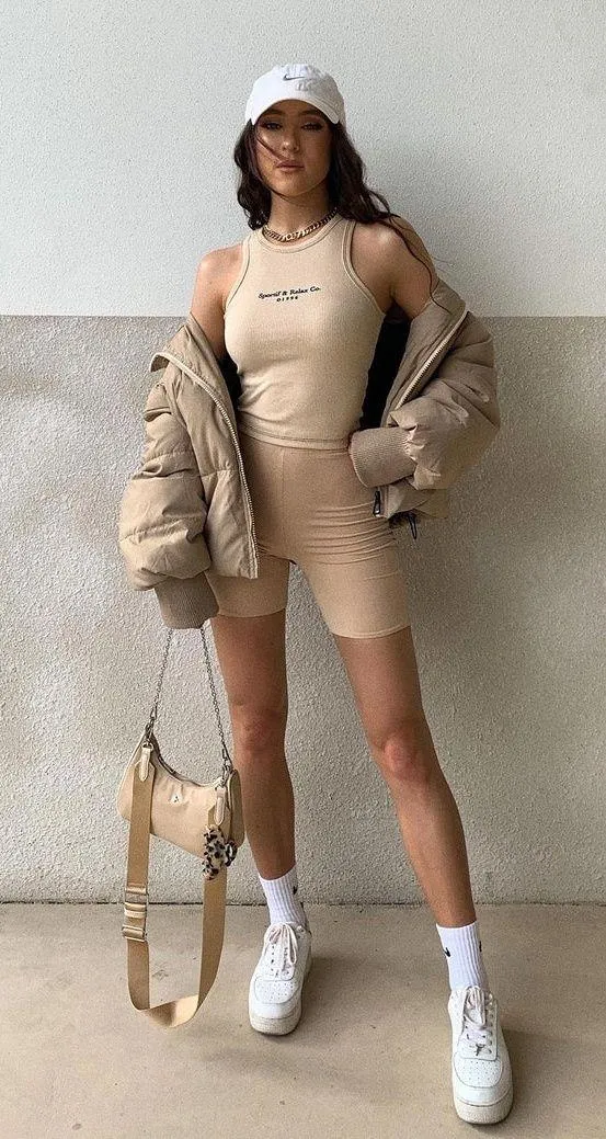 Princess Polly 7th Avenue Tan Puffer Jacket - Image 6