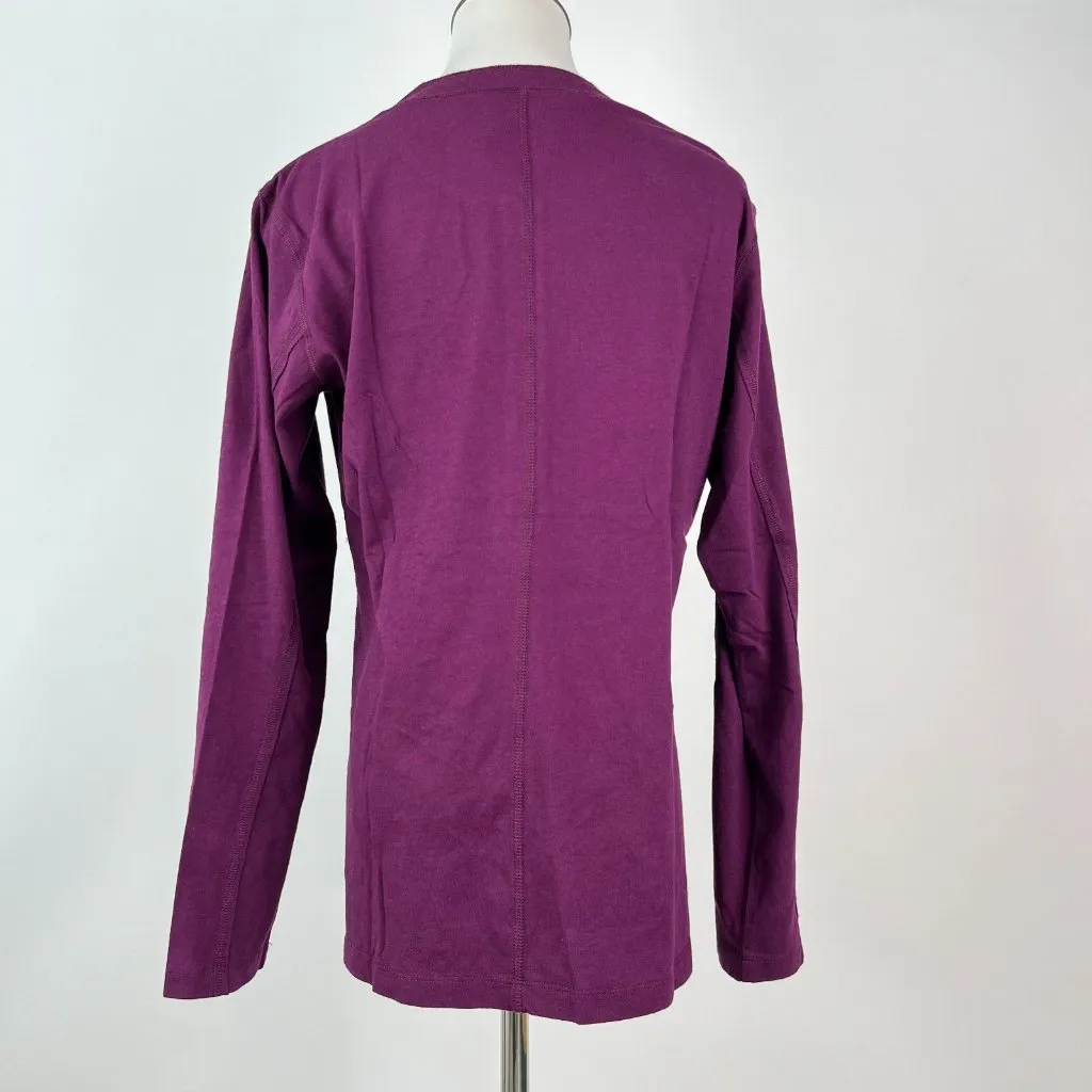 NWOT Johnny Was Anaya Floral-Embroidered Henley Top Tee Long Sleeve T-Shirt S - Image 5