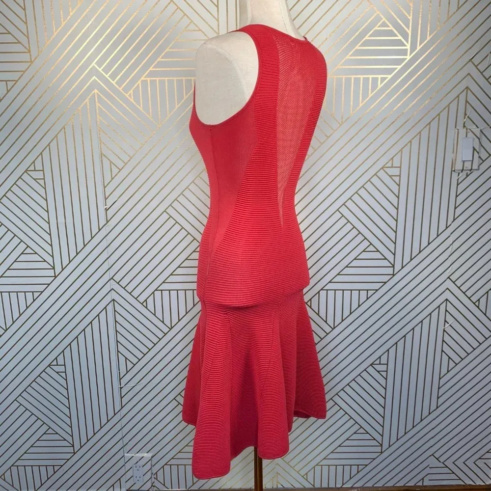 Faith Connexion Red Ottoman Knit Fit &‎ Flare Dress - Image 5