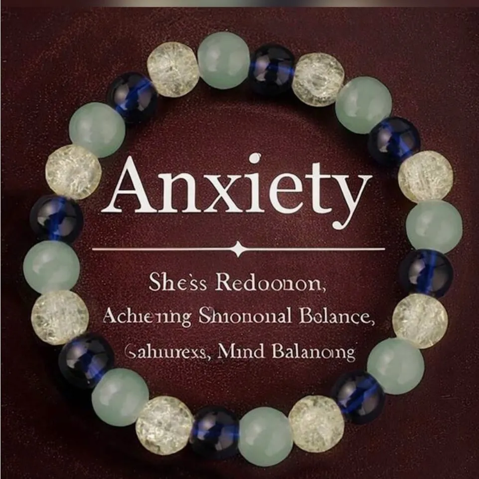 🎏🎏🎏BOGOHO🎏🎏🎏Anxiety Relief Beaded Stretch Bracelet Green - Image 2