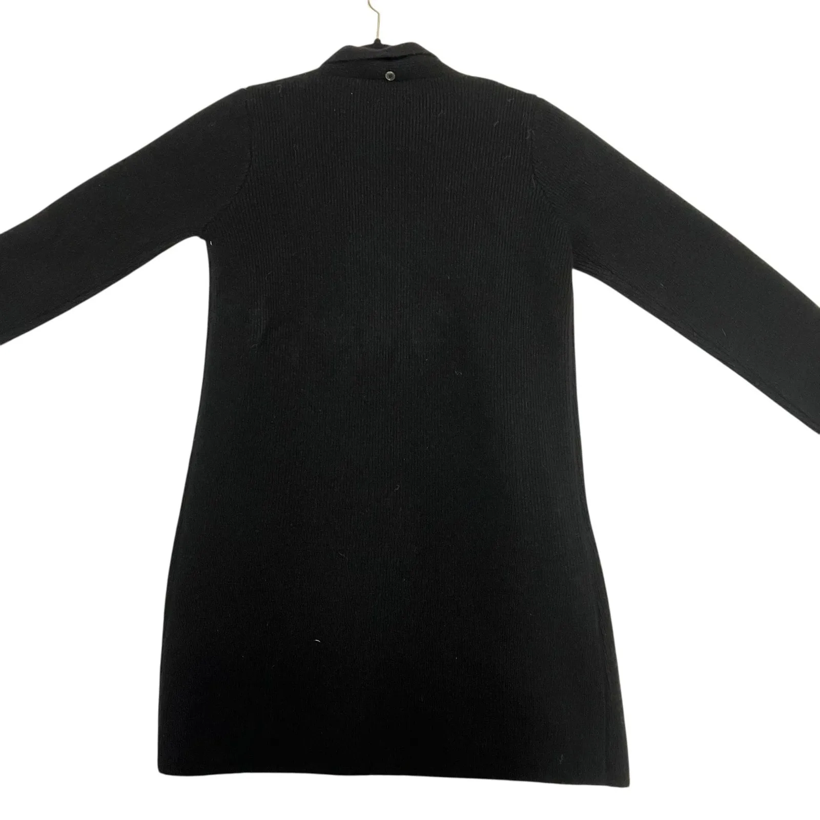 Massimo Dutti Womens Black Wool Blend Cardigan Size Medium - Image 4