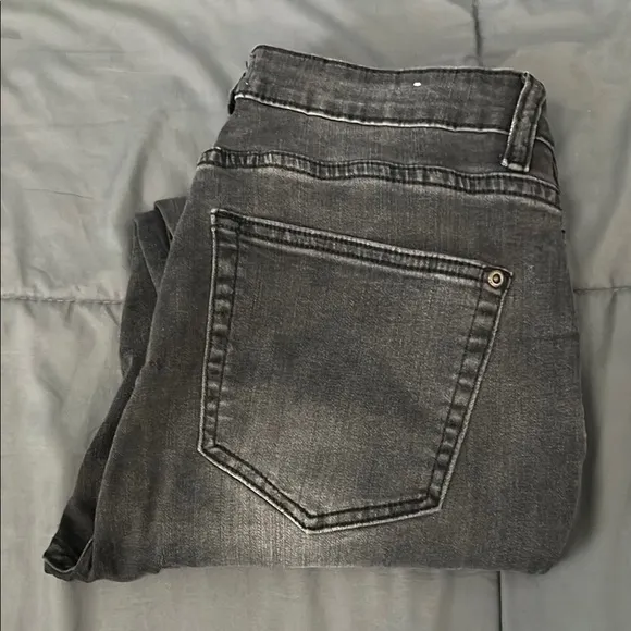 Judy Blue Faded Skinny Fit Jeans Black Wash Size 32 *altered - Image 2