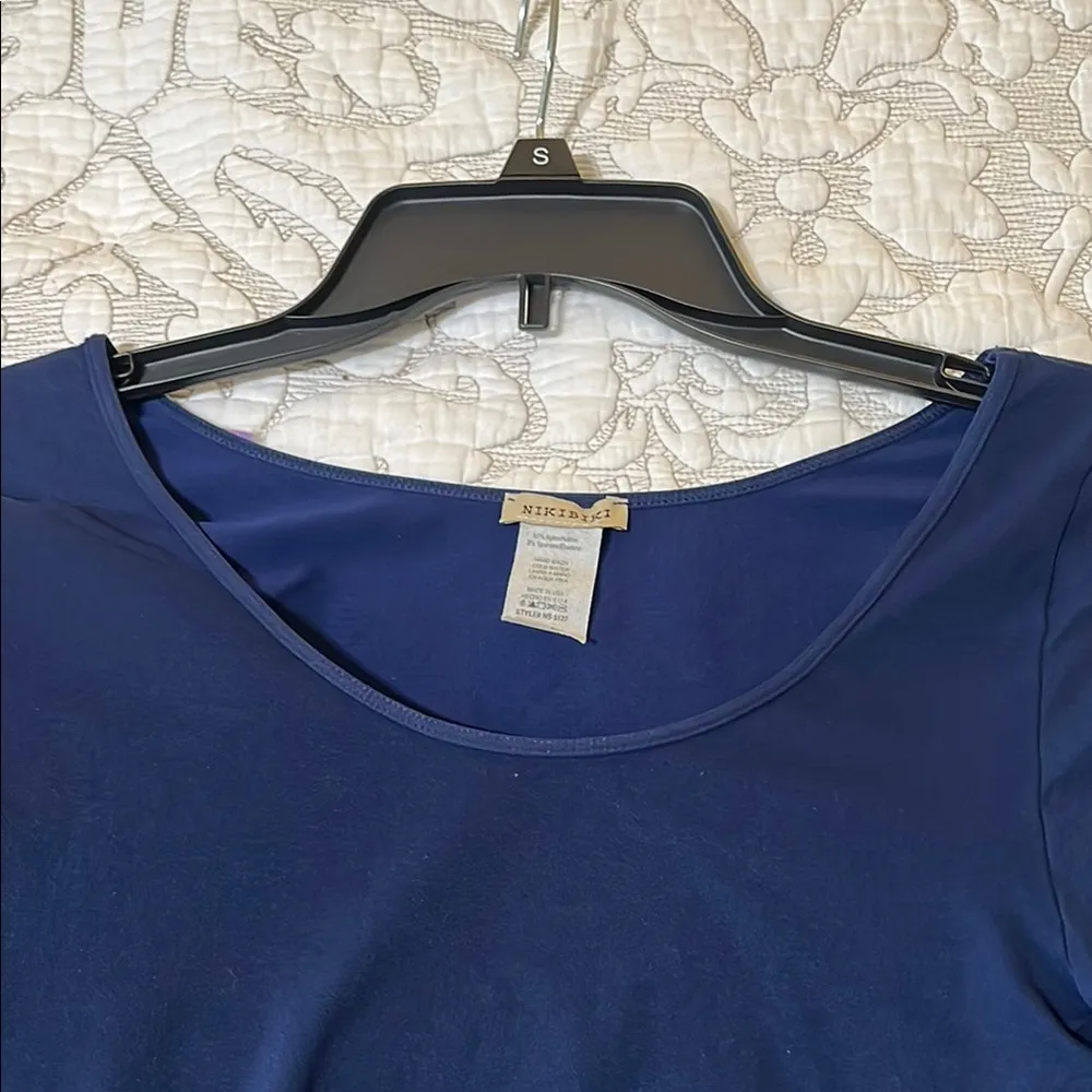 Nikibiki Blue Fitted Long Sleeve Layering Top - Image 5