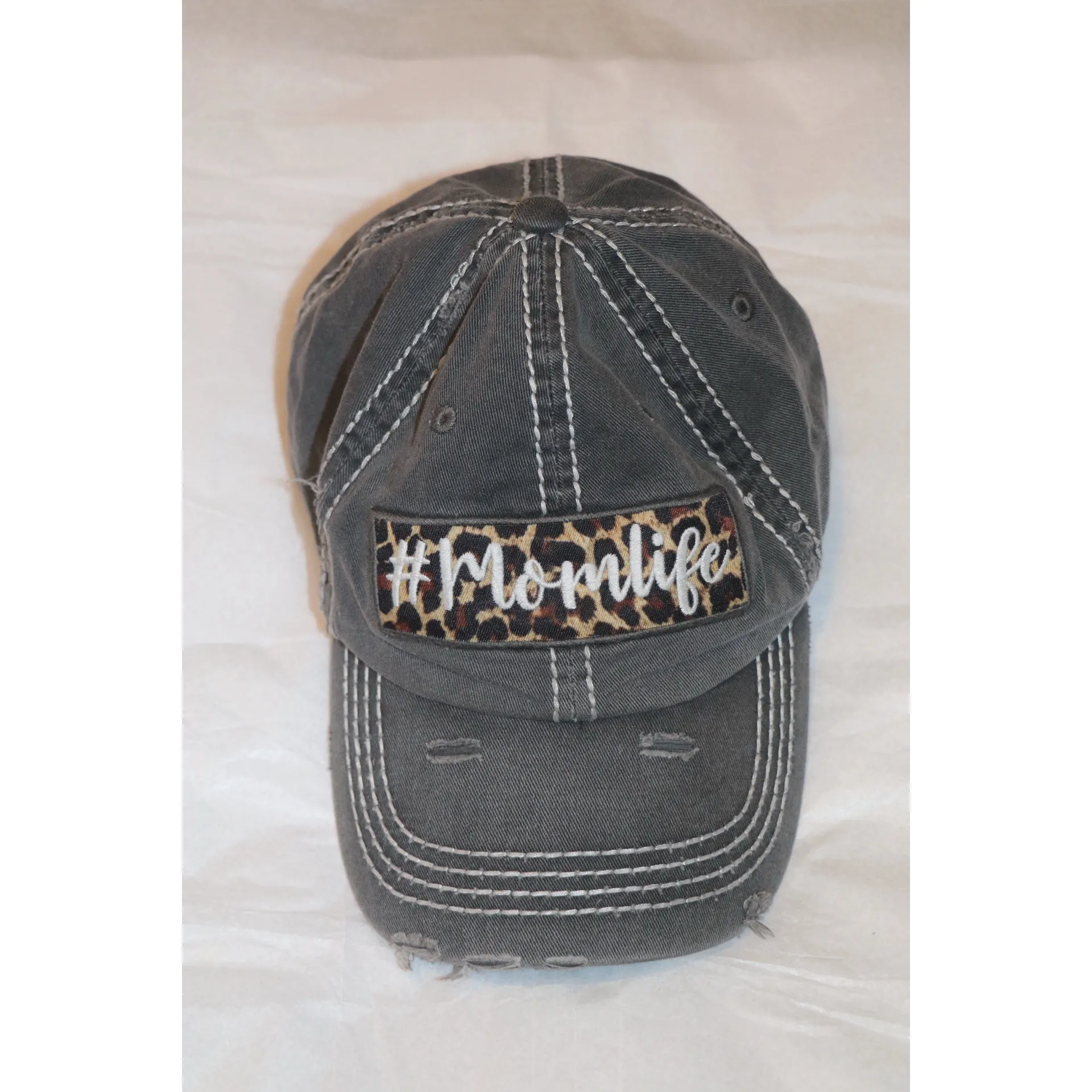 KBETHOS Women's Mom Life Vintage Distressed Stitch Baseball Cap Hat - Image 2