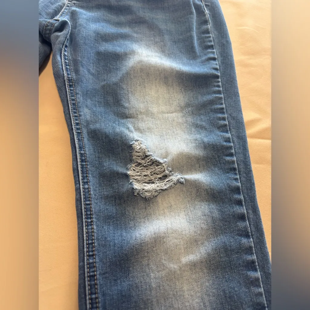 Iris Distressed Skinny Jeans Medium Wash Size 11 Junior‎ - Image 11