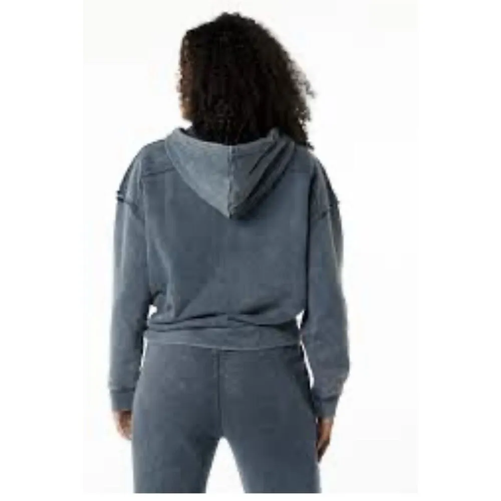 ALPHALETE Women’s Terry Oversized Hoodie - Blue Topaz ,Size Medium - Image 3