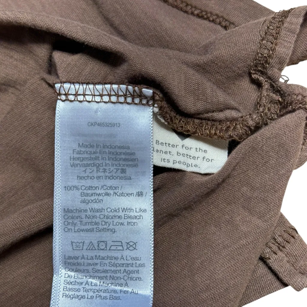 Madewell Brown 100% Cotton Long Sleeve Turtleneck Womens XS - Image 6