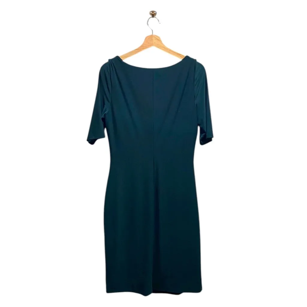 Lauren Ralph Lauren Midi Dress Forest Green Size 14 - Image 10
