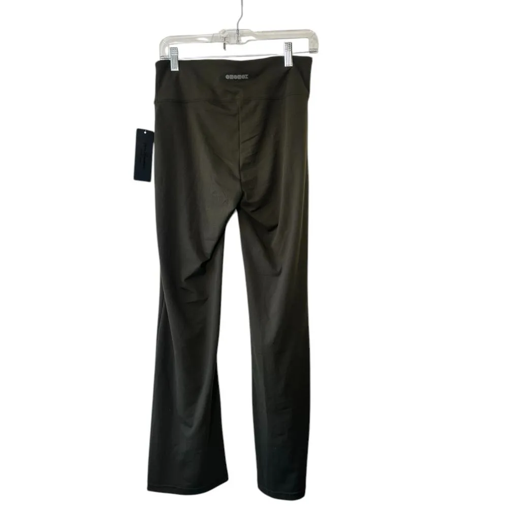 ODODOS Bootcut Yoga Pants Tummy Control Non See Through Bootleg Pants Medium New Green - Image 2