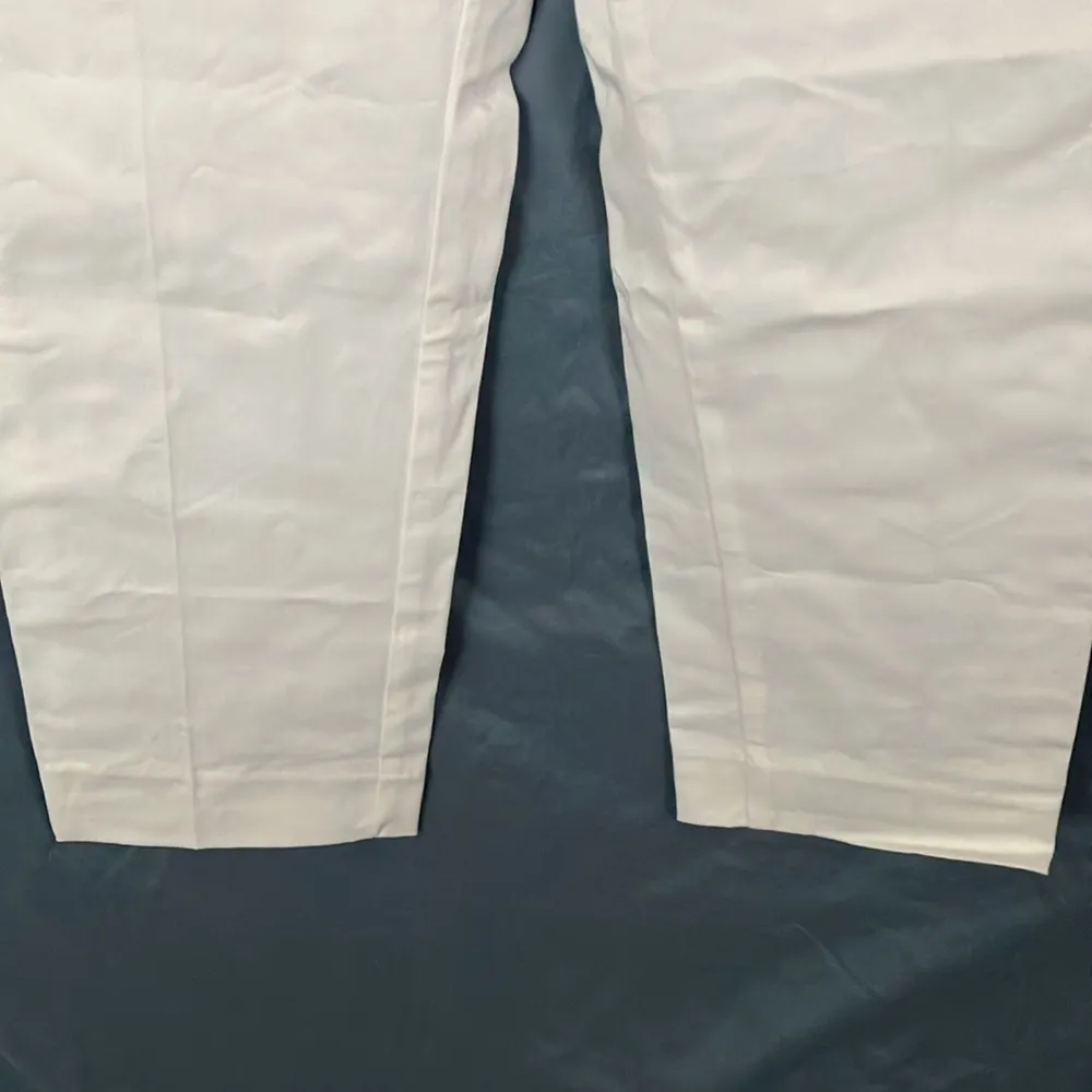 Ann Taylor Petite: White Mid Rise “The Crop” Pants- cotton blend- 10P - Image 6