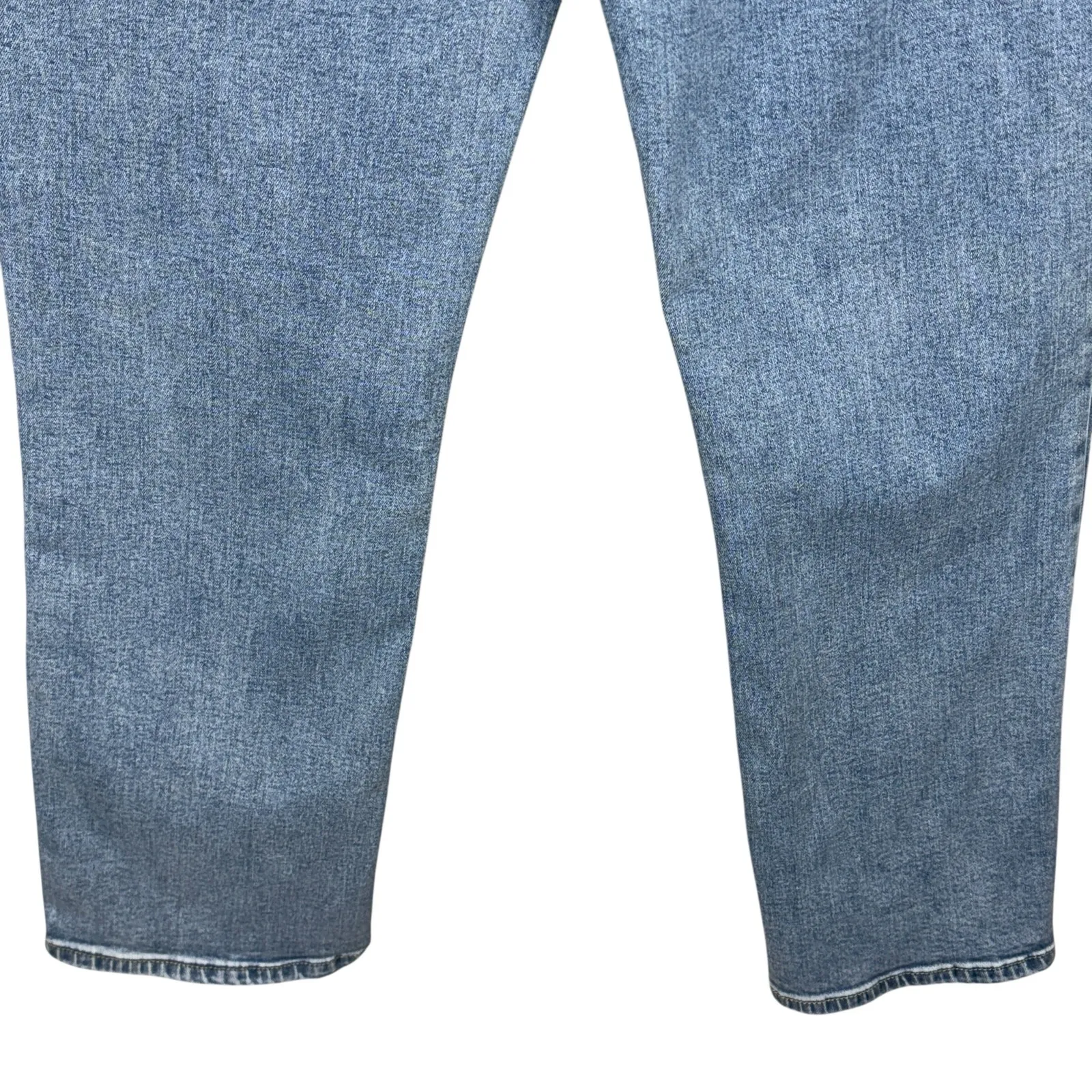 Hudson SZ 14 Straight Jeans Button-Flap Pockets Zip-Fly Stretch Hi-Rise Blue - Image 6