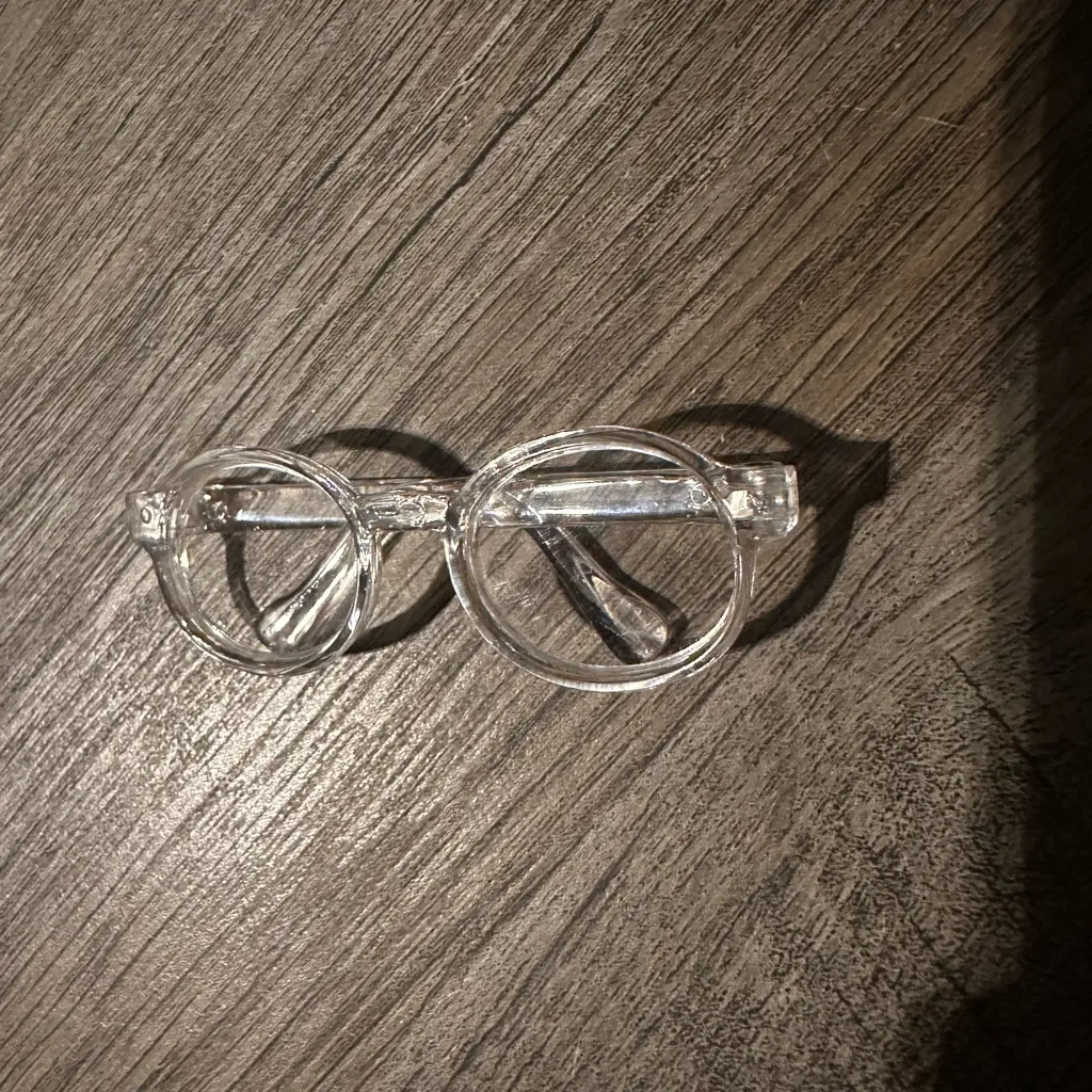 Labubu Clear Fashion Glasses White - Image 2
