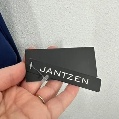 Jantzen Pantheon Blue One Piece Swimsuit Criss Cross Back Size‎ 12 NEW - Image 3