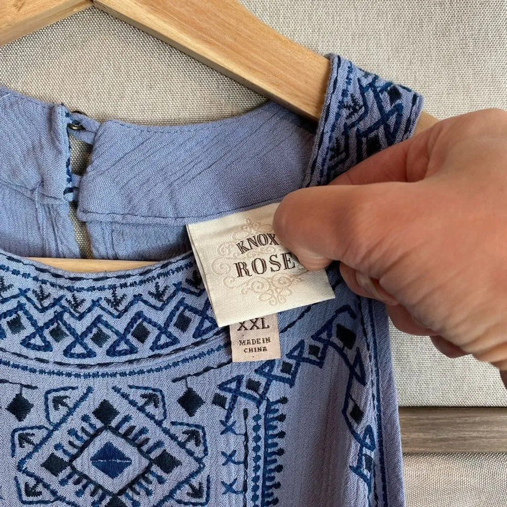 Knox Rose embroidered cold shoulder dress - Image 5