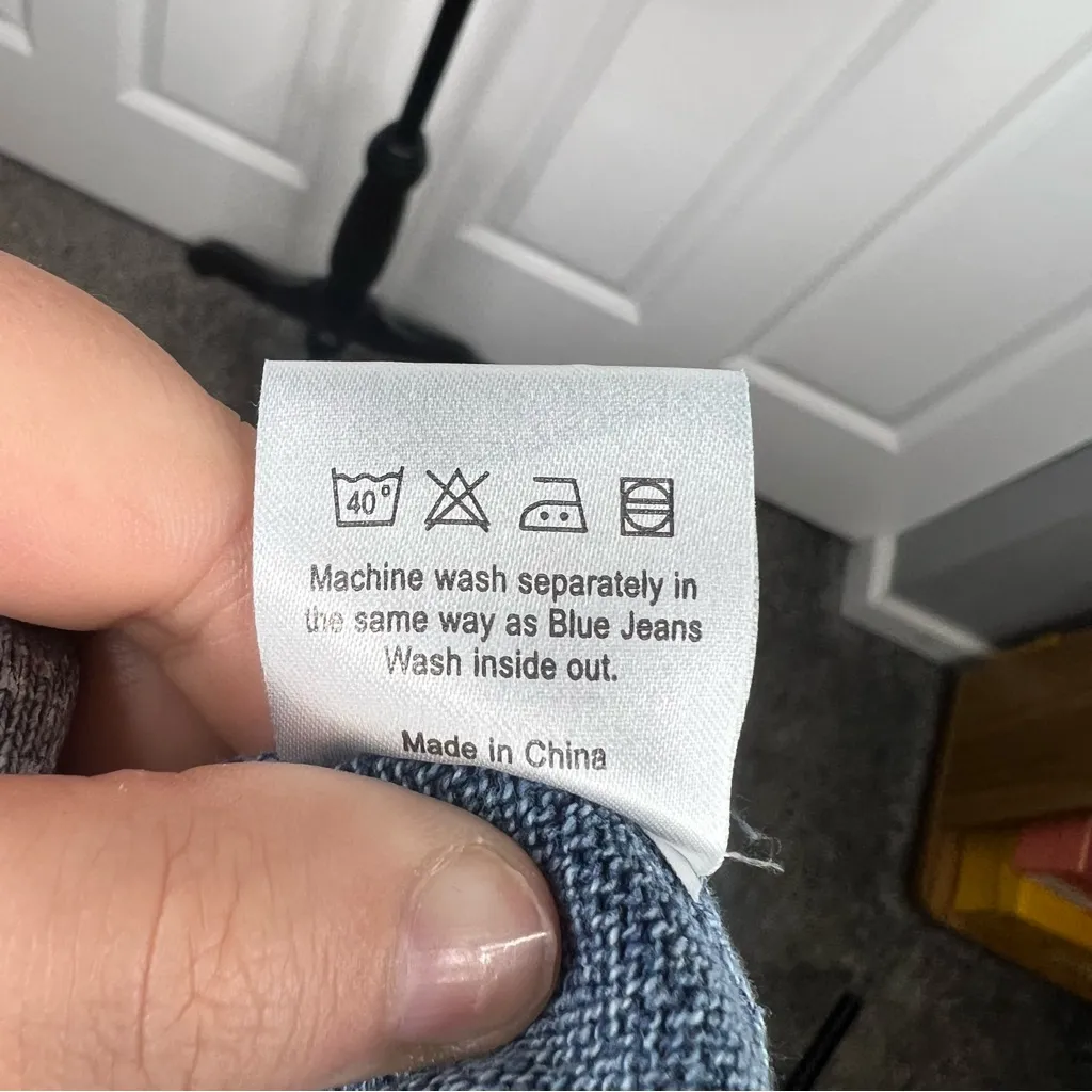 Sz M Piece of Blue Blue Artistic Button Up Cardigan 100% Cotton NWOT $233 MRP Size M - Image 12