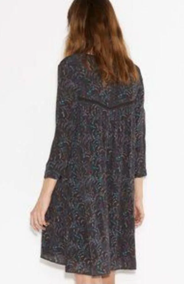 Ba & sh nwt robe esra long sleeve bohemian floral print peasant dress size 1 or - Image 3