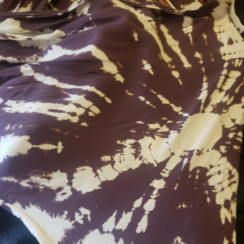 Young, Fabulous & Broke Raine tie - dye collared wrap/shirt dress🎀✨🌴 - Image 6