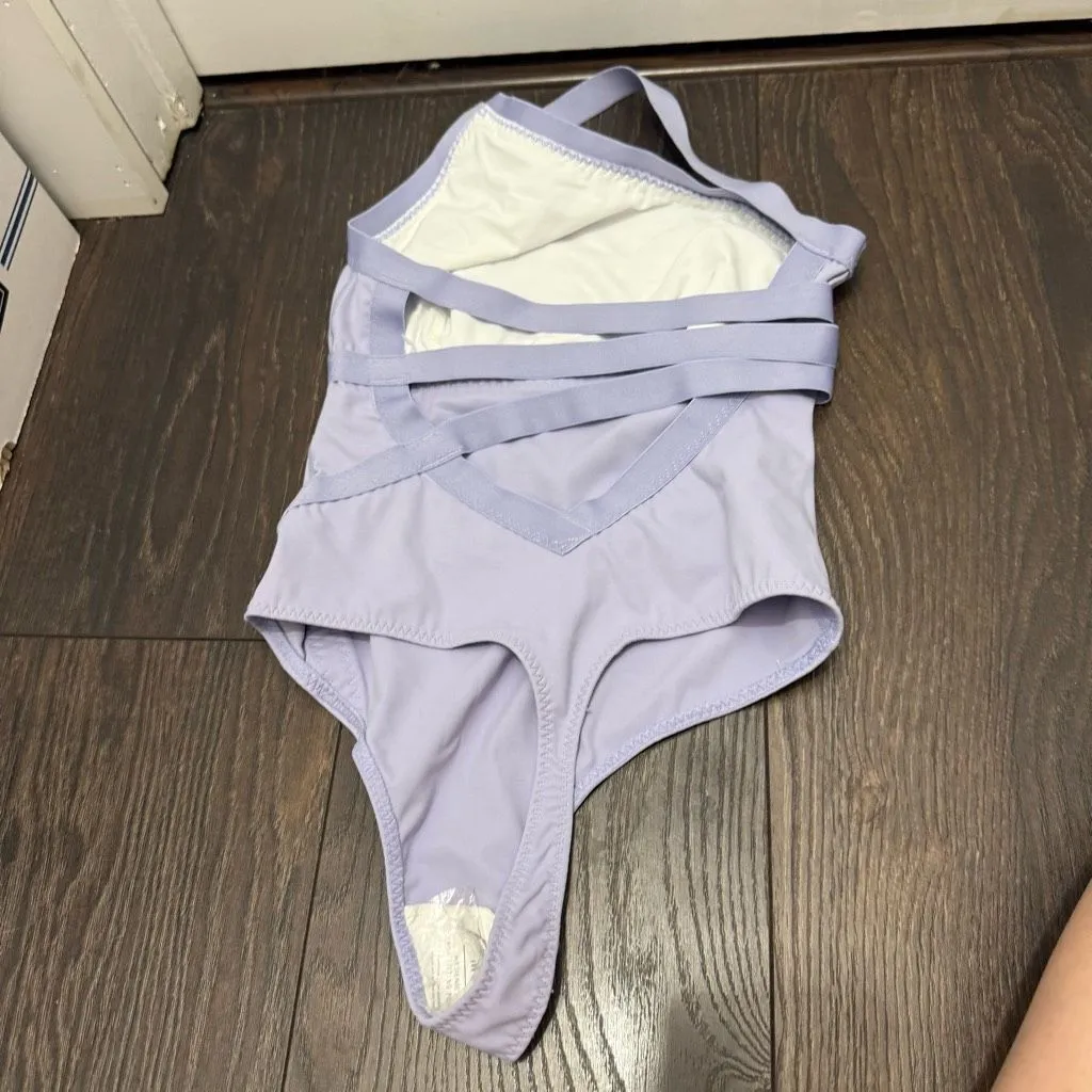 Free People Women’s XS Purple Lavender Shadow Boxer Bodysuit - Image 2