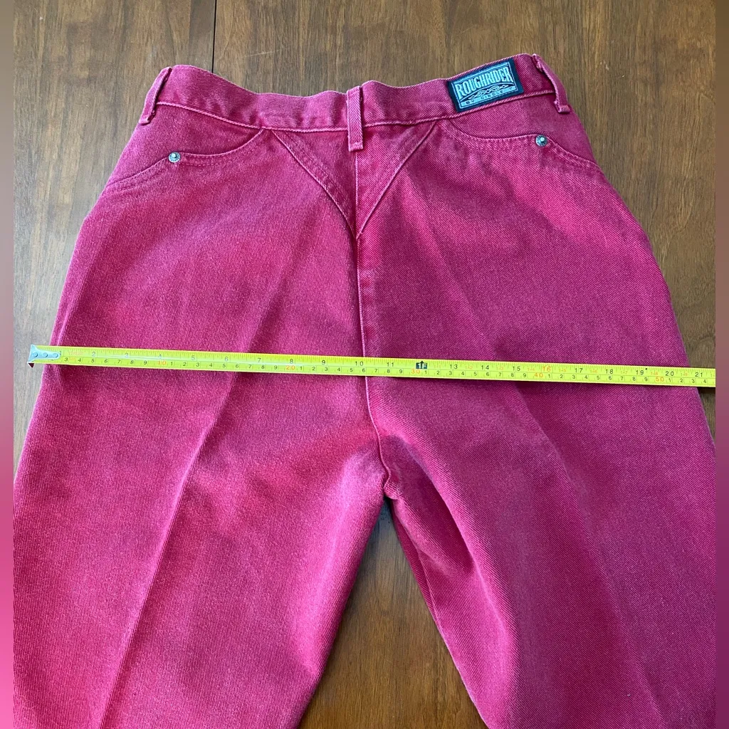 Vintage Roughrider Western‎ Jeans Red Size 12 - Image 6