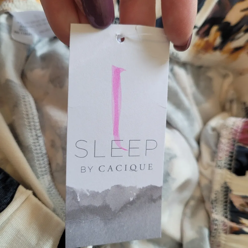 Sleep by Cacique Floral Print Lounge Pajama Pants NWT - Image 8