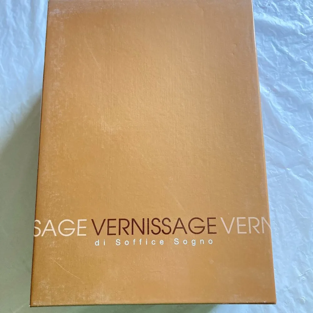 Vernissage di Soffice Sogno women's size 35 EU embellish sling back heel sandals Silver - Image 8