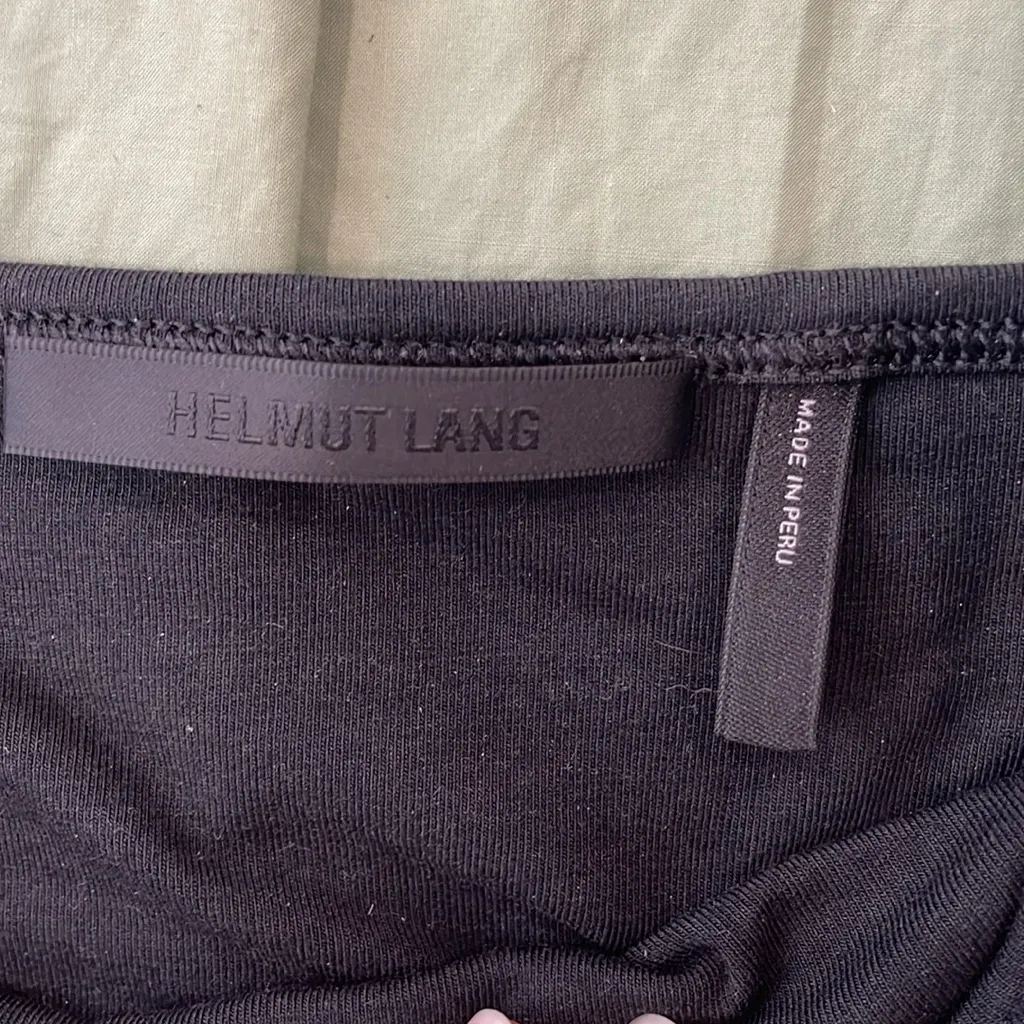 Black Logo Helmut Lang Bra Top size Small - Image 7