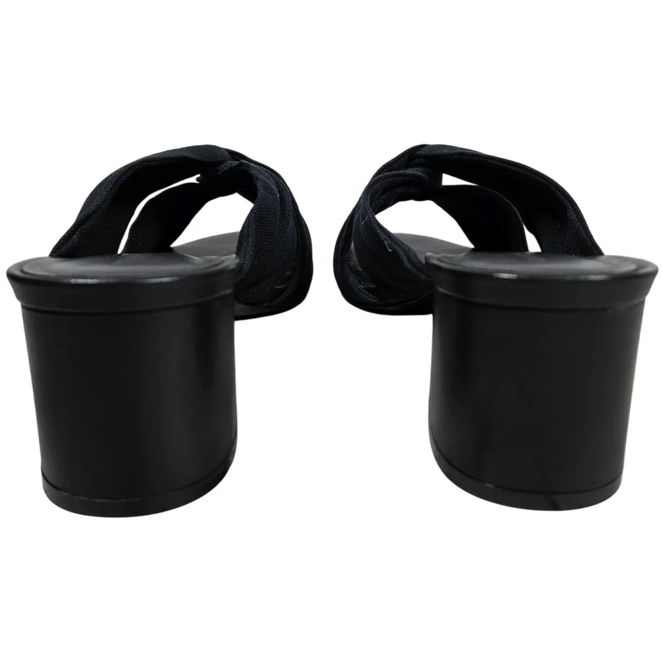 Rebecca Allen The Twist Slide Sandal‎ in Black Linen 8 NIB - Image 5