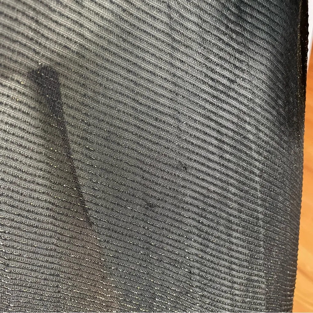 Vintage 70s Dress Metallic Gold Black Wounded Bird FLAWS Spaghetti Straps Pleats Size XS - Image 15