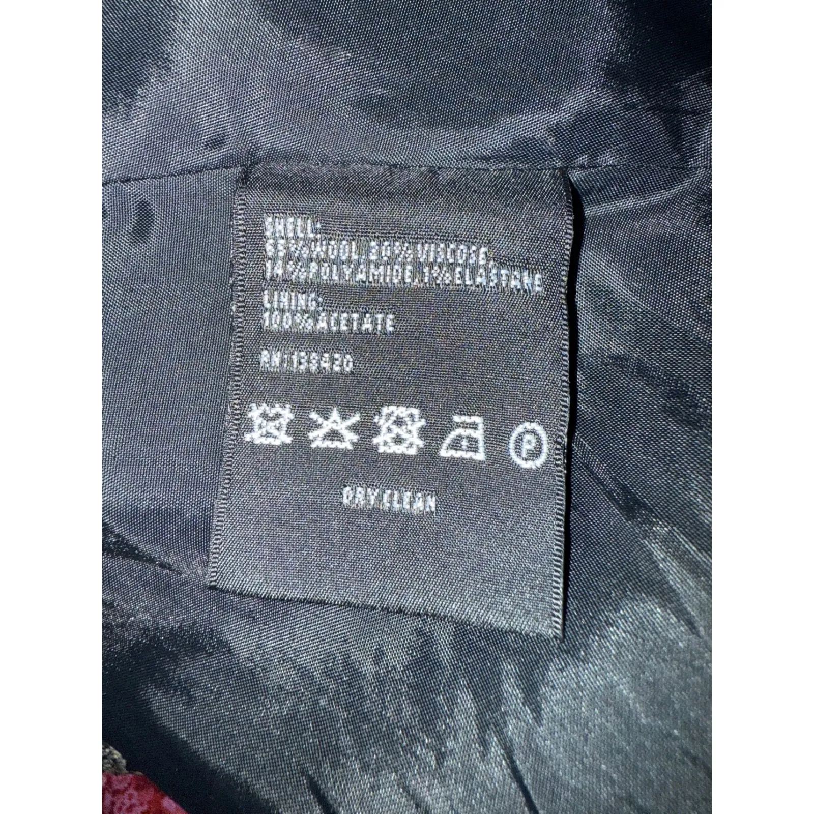 CARLISLE Tweed Blazer Jacket 8 Black White Structured Button y2k preppy boho - Image 5