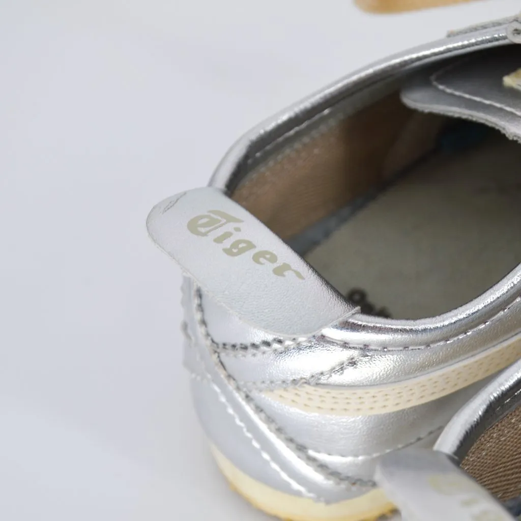 Onitsuka Tiger Mexico 66 THL7C2 9399 Lace Up Low Sneakers Silver Off White 5.5 - Image 9