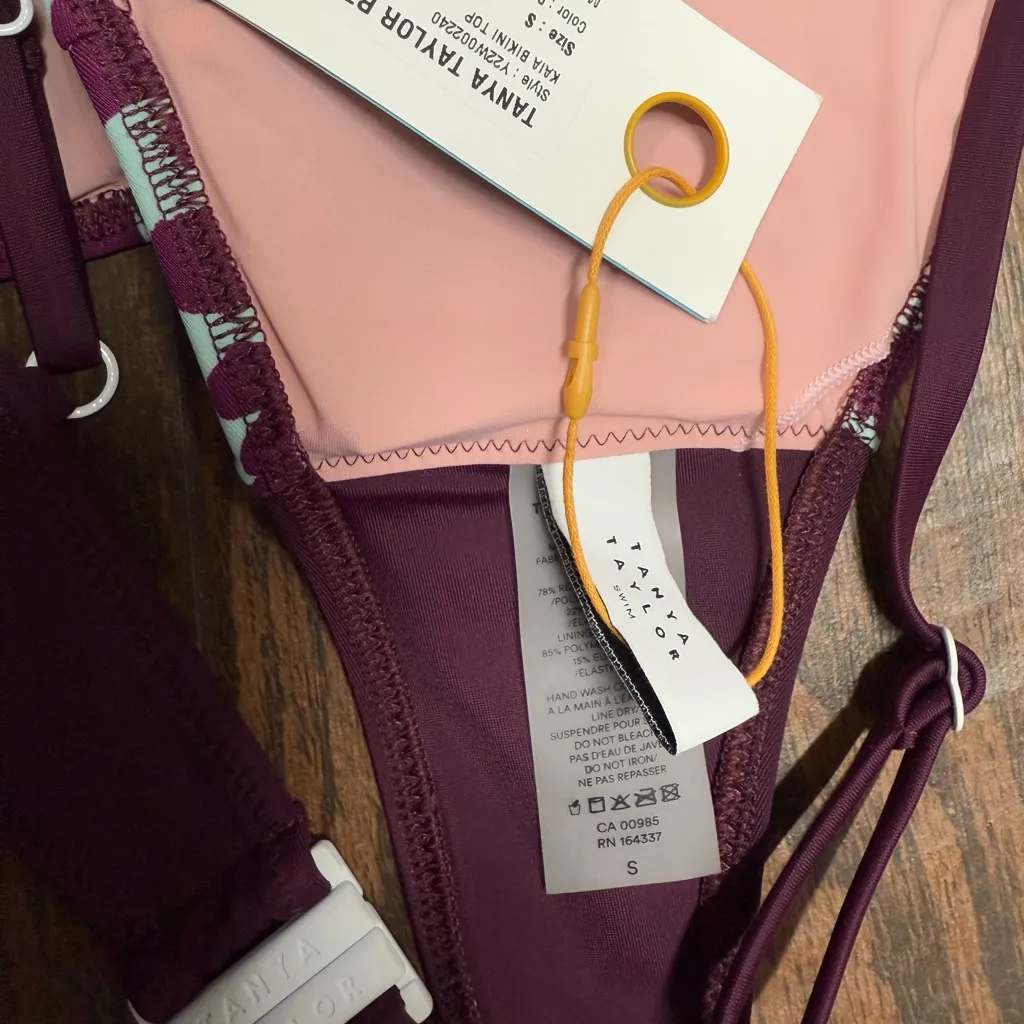 NWT Tanya Taylor Kaia Bikini Top And Bottom Set Size Small - Image 12