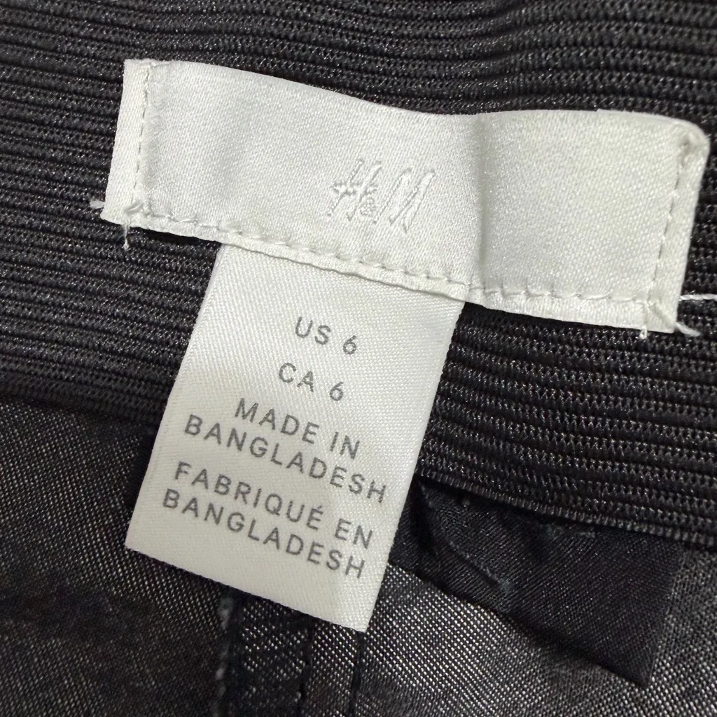 H&M Women’s Plaid Skinny Pants Neutral Check Print Size 6(A281) - Image 7