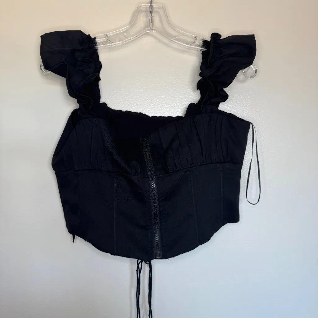 NWT Princess Polly Harry Top in Black Size 10 - Image 4